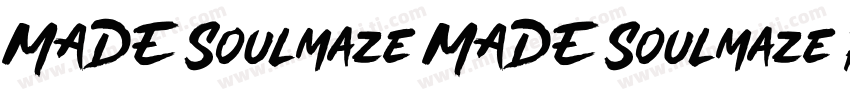 MADE Soulmaze MADE Soulmaze Reg字体转换